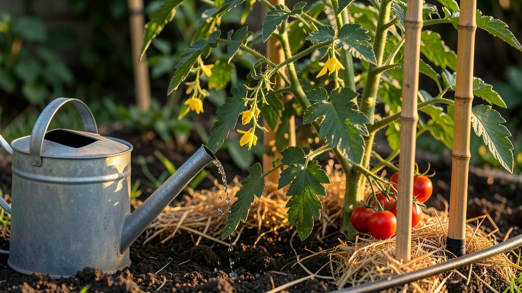 Tomato Plant Watering System: Self-Regulating Drip Irrigation for Thriving Vines